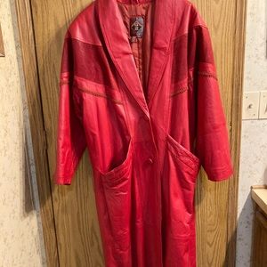 Red Leather Duster